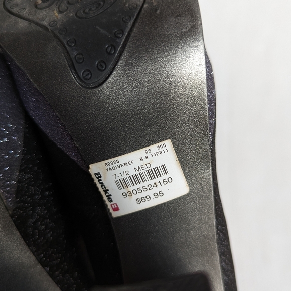 NAUGHTY MONKEY sparkle glitter platform pumps with chunky heels size 7.5 - Picture 12 of 12